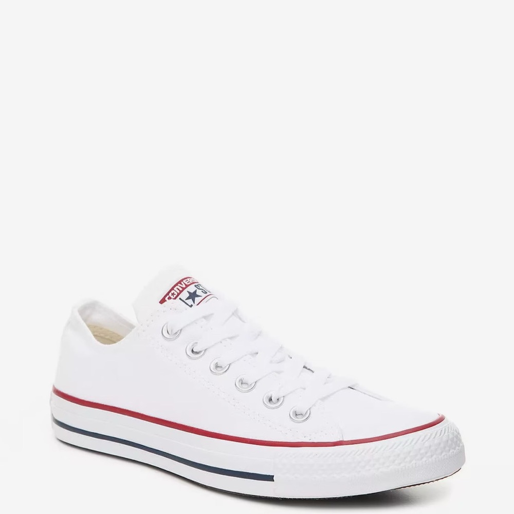 Converse White Canvas Sneakers, size 9.5